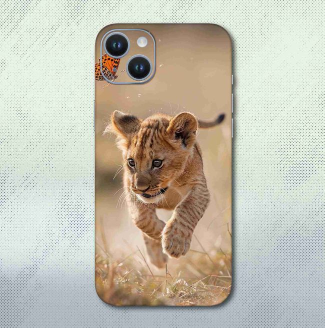 lion design 4 mobile back sticker 036